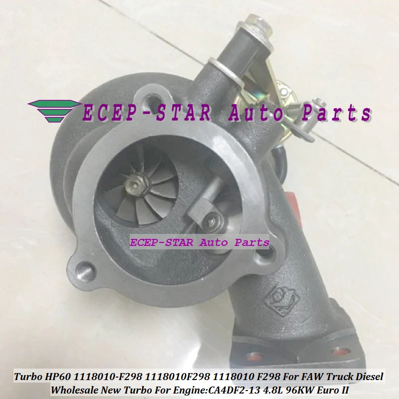 Turbo HP60 1118010-F298 1118010F298 1118010 F298 For FAW Truck Diesel CA4DF2-13 4.8L 96KW Euro II (3)