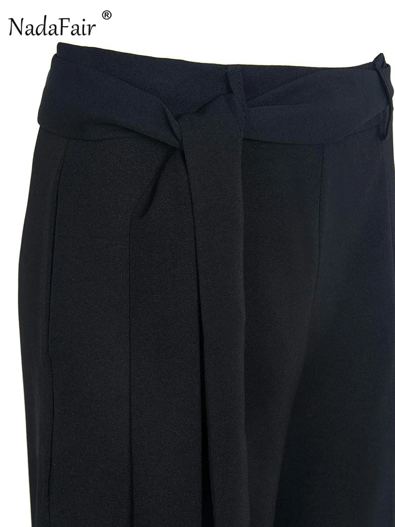 FSDA женские бандажные широкие брюки летние повседневные женские элегантные брюки длиной до щиколотки