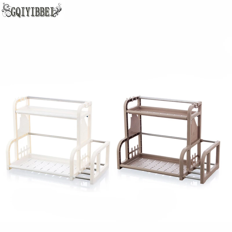 

Double Layer Kitchen Organizer Multifunctional Kitchen Shelves Chopping Block Shelf Storage Rack For Kitchen Storage Organizers