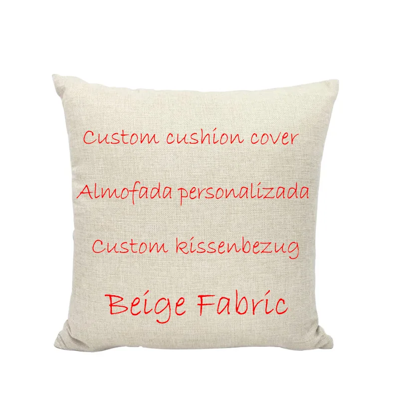 

Creativity Customized Design DIY Cushion Cover Linen Material 1 Print Custom Personalized Home Sofa Room Decor Gifts Pillow Case