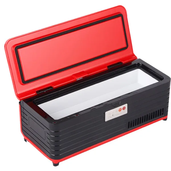 Портативный кулер для диабетиков на батарейках, медицинский холодильник, товары для диабетиков с ЖК-дисплеем - Цвет: Red