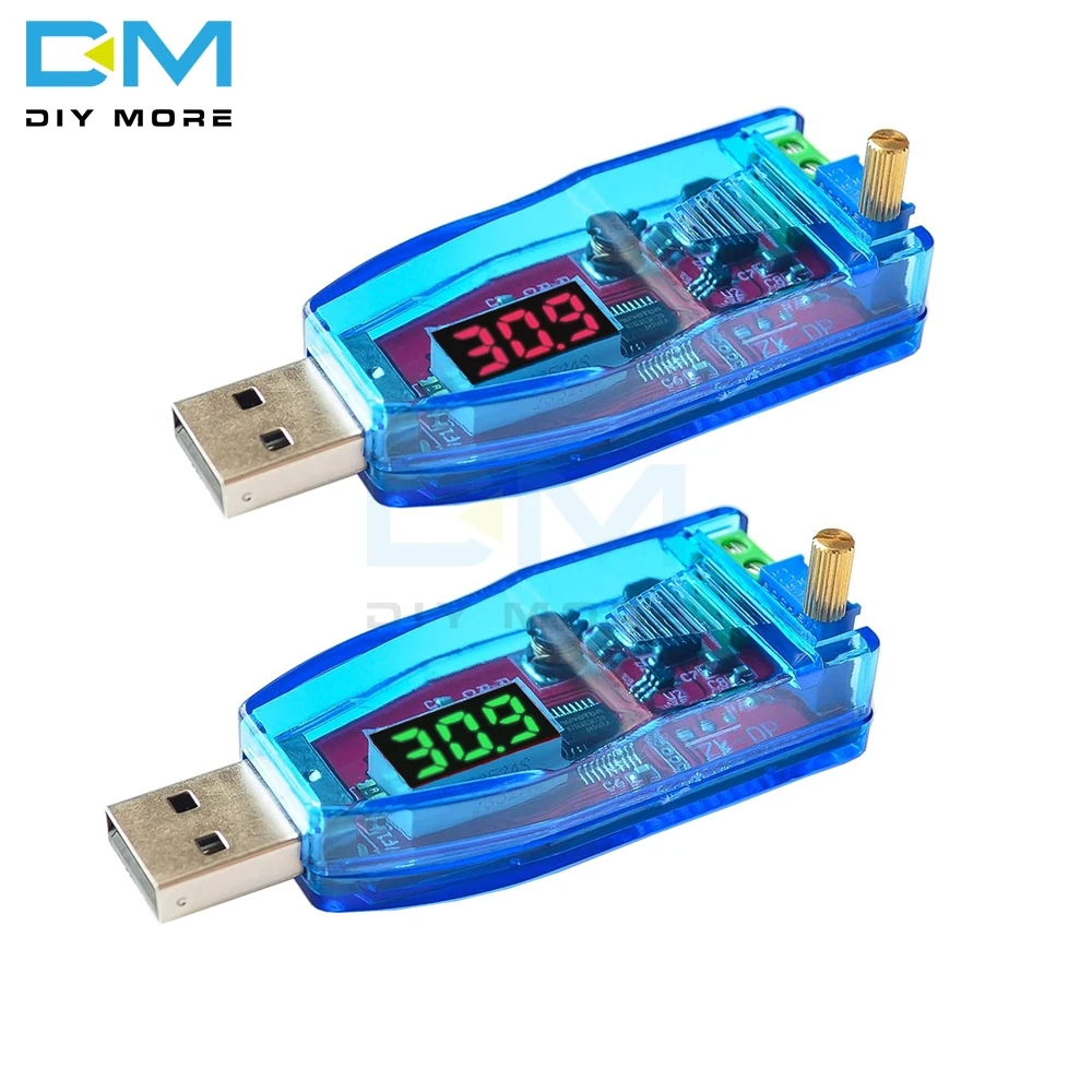 

DC-DC 5V to 3.3V 9V 12V 24V Adjustable Potentiometer USB Boost Buck Step UP Down Converter Voltage Power Supply Regulator Module