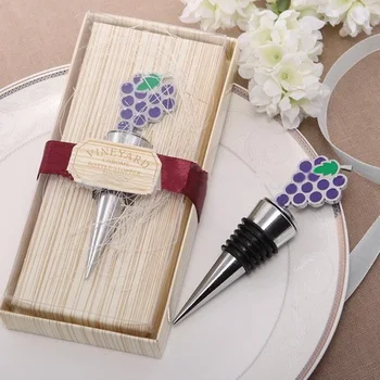 

Grape fruit vintage wine bottle stopper accessory favor, wedding favors and gifts, party favours supplies 200