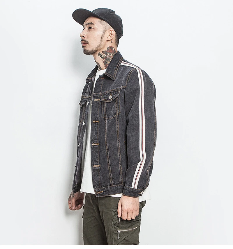 Denim Jacket Men 5Xl Hip Hop     (9)