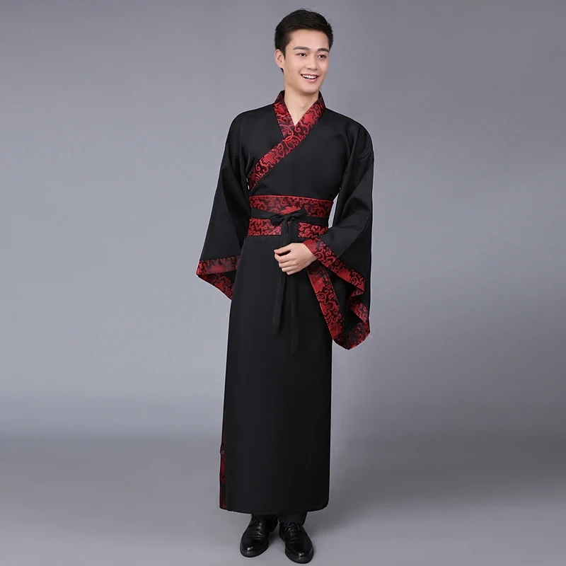 Мужской Традиционный китайский костюм для сценического выступления, древняя одежда Hanfu, вечерние костюмы для косплея, Национальный халат Тан, 89