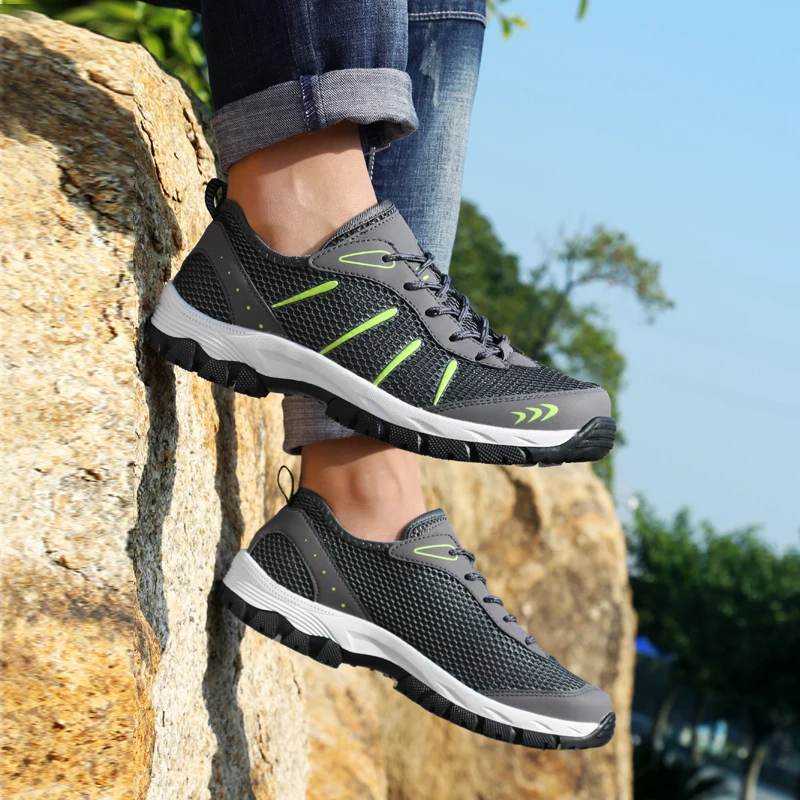 Beste Zomer Mens Mesh Schoen Mode Lente Ademende Lace Up Trainers Sneakers Grote Plus Size 39 48 Mannelijke Schoenen Mannen casual Schoenen