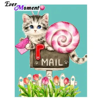 

Ever Moment Cat Cartoon Diamond Painting Full Square Drill Rhinestones Needlework 5D DIY Diamond Embroidery Cross Stitch S2F1307