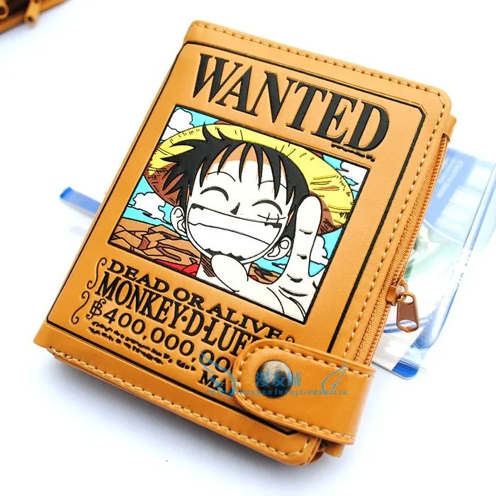 Historieta del Anime One Piece luffy cartera monedero isdell barba blanca love|wallet leather - AliExpress
