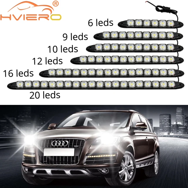 COB DRL Fog Light 6Led 9Led 10Led Flexible Silicone white Daytime Running Lights Auto Led HeadLamp IP67 Waterproof 10w Bright