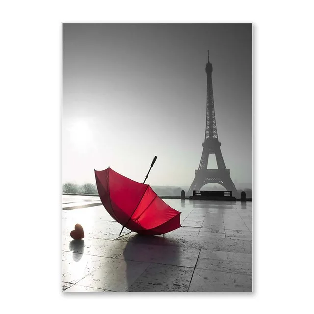 Gray-Black-Landscape-Poster-Prints-Modern-City-Tower-Canvas-Painting-On-The-Wall-Red-Rose-Umbrella.jpg_640x640