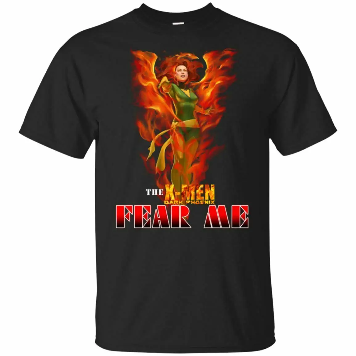 

Men's Jean Grey Dark Phoenix T-shirt The Xmen Fear Me Fan Marvel Movie Clothes Men Brand Printed 100% Cotton T shirt