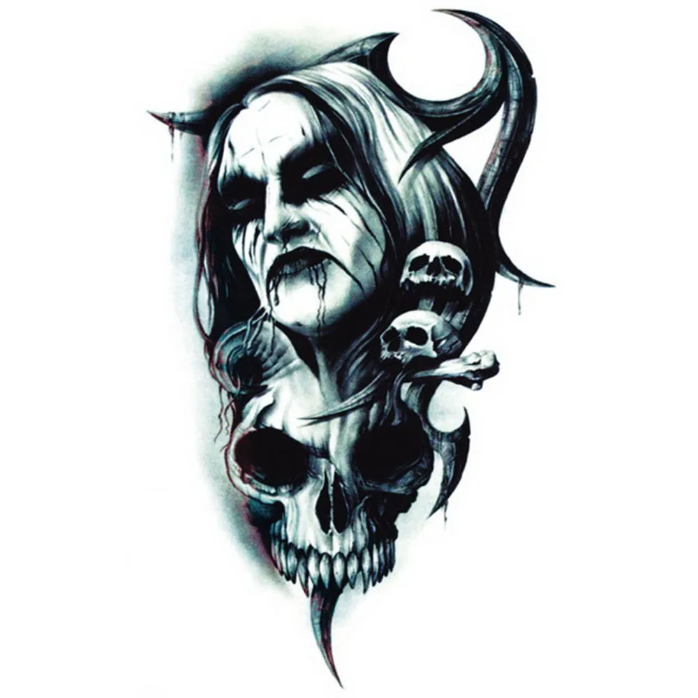 online get cheap devil skull tattoos aliexpress com online get cheap devil skull tattoos aliexpress com