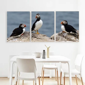

Artistic Seagull Bird on Branches Wood Landscape Oil Painting on Canvas Poster Print Wall Picture For Living Room Cuadros Decor