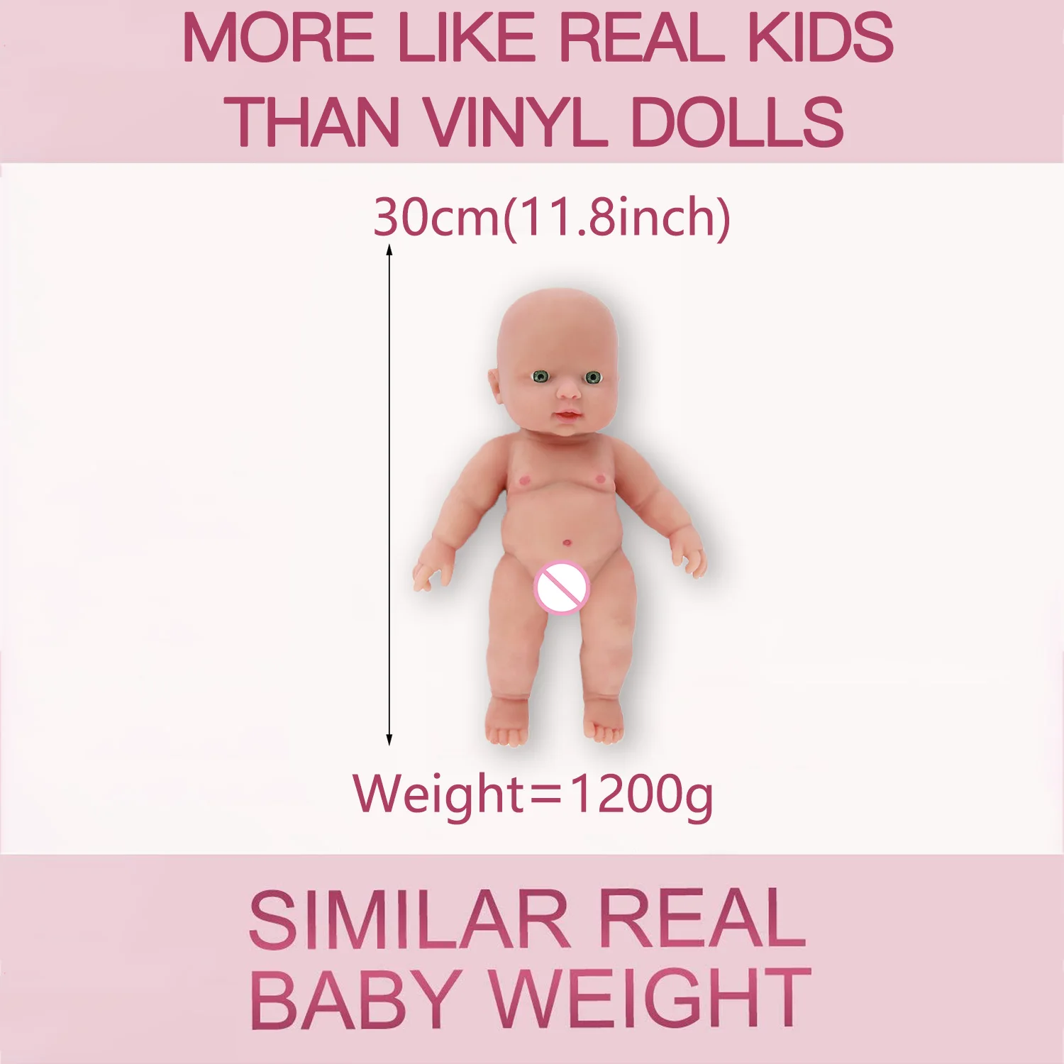 IVITA WG1505, 30 см, 1,1 кг, высокое качество, силиконовые куклы, Реборн, полное тело, ребенок, Реалистичная динка, семья, маленькая девочка, игрушка с одеждой