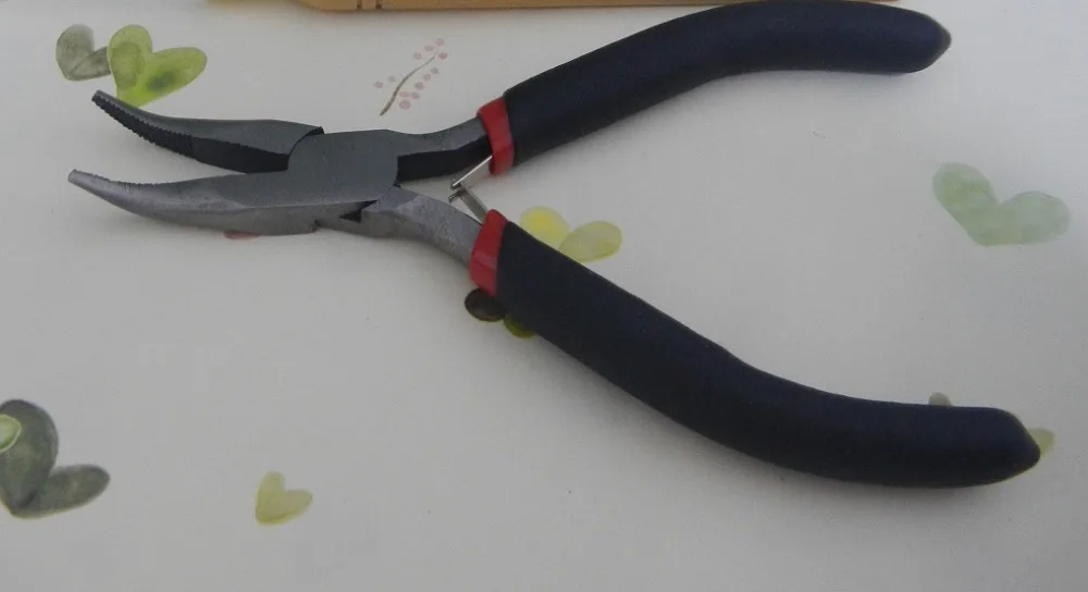 

Bend tip plier DIY Hair Extension Tool Clip Plier for micro rings links beads Feather hair extension