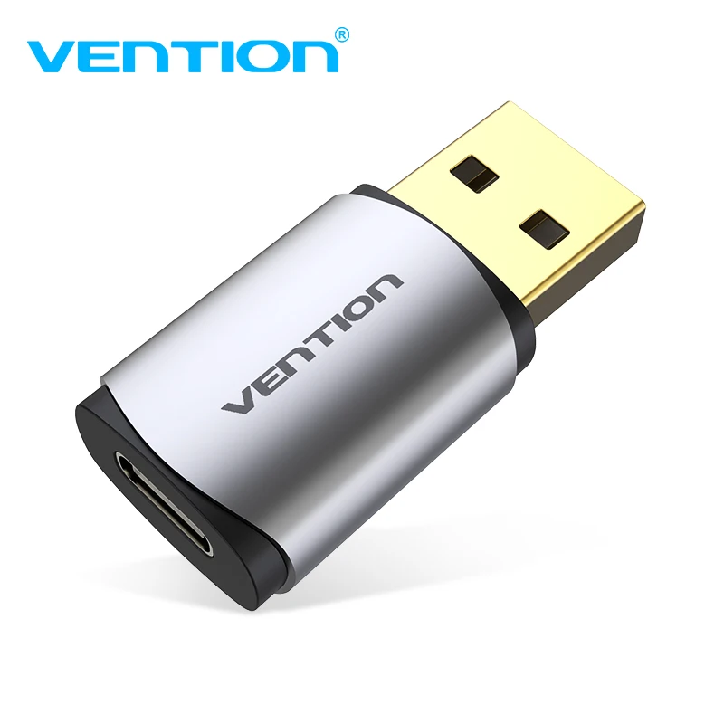 Vention новая внешняя USB звуковая карта USB к USB C аудио адаптер для наушников Звуковая карта для ноутбука PS4 usb type C звуковая карта - Цвет: Gray