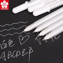 Япония импортированная Сакура желе рулон 0,8 мм Белый Цвет гелевая ручка лайнер для художественного маркера дизайн комикс/манга Живопись принадлежности