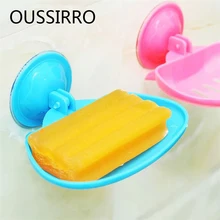 Часы с чашкой на присоске для ванной мыльница Складная чашка мощная Вакуумная присоска мыльница держатели для ванной комнаты Мыльницы случайные