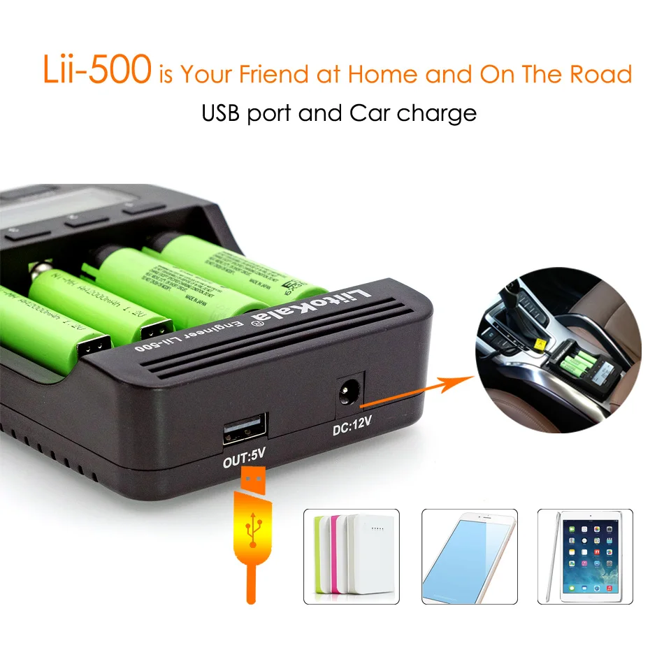 Зарядное устройство Liitokala lii500 для Li Ion аккумуляторов AA AAA 10440 14500 16340 17335 17500 18490|18650