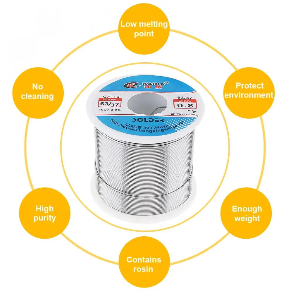 miller welding hood 63/37 0.8mm 450g Tin Fine Wire Core Rosin Solder Wire with 2% Flux and Low Melting Point for Electric Soldering Iron flux core aluminum welding wire