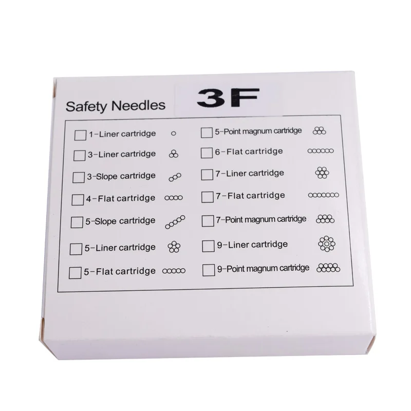 New 20piece 3F Cartridge Needles Disposable Sterilized Tattoo Permanent Makeup Pen Machine Needles Tips Supply Eyebrow lip (17)