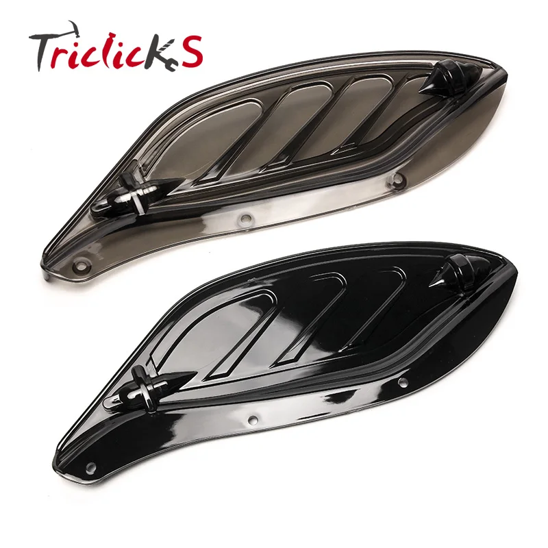 Triclicks МОТОЦИКЛ ABS пластиковые боковые крылья обтекатель воздуха дефлекторы автомобиля-Крышка для Harley Street Glide Electra GlideTouring 96-13