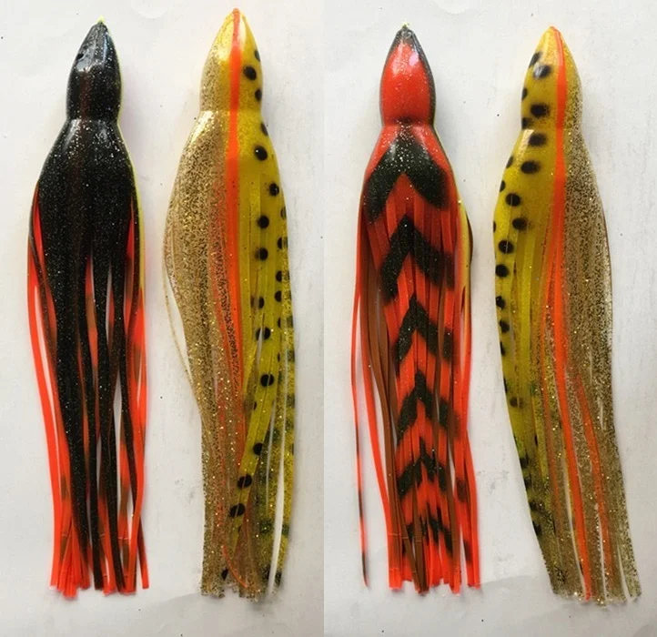 

14 inch octopus lure soft fishing bait fishing tackle sea trolling lures tuna lure skirt bait
