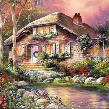 

DIY Diamond Painting Needlework Flowers Full round Drill Mosaic Diamond embroidery Wolf Pattern Decoration Painting Icon