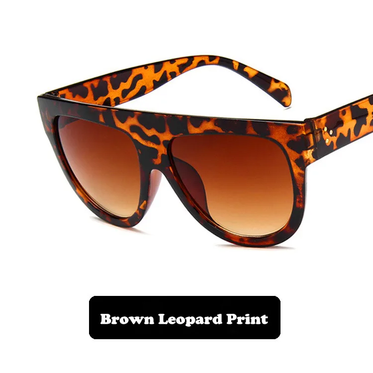 Zonnebril Dames солнцезащитные очки тенты для женщин и мужчин винтажные Ретро солнцезащитные очки Брендовые дизайнерские Hombre Oculos De Sol Feminino G10 - Цвет линз: brown leopard print