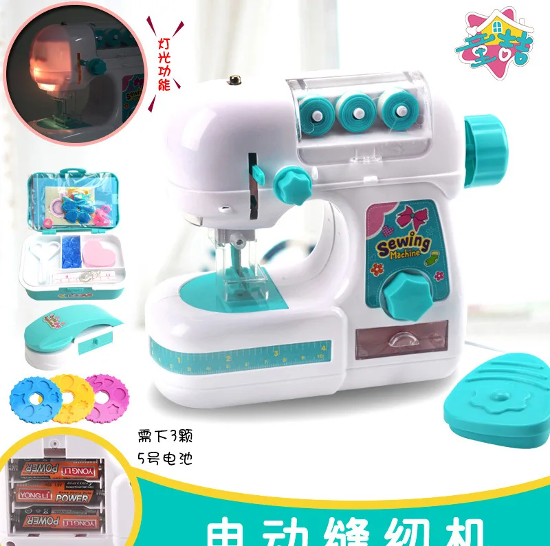Швейная машина имитационная игрушка ткань Бытовая Мебель ролевые игры игрушки для детей интеллектуальная деятельность девочка подарок игра