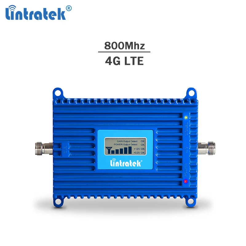 

Lintratek signal booster 4G 800Mhz 70dBi AGC LTE signal repeater 800Mhz amplifier 4G mobile phone signal repeater no antenna #69