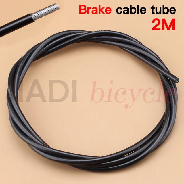 Bicycle Brake Cable Tube 2M Black Brake Line Tube Mountain Bike MTB