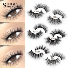 SHIDISHANGPIN, 1 пара, норковые ресницы, объемные, 3d, норковые ресницы, натуральные накладные ресницы, полные ресницы, макияж, ресницы, толстые, maquiagem