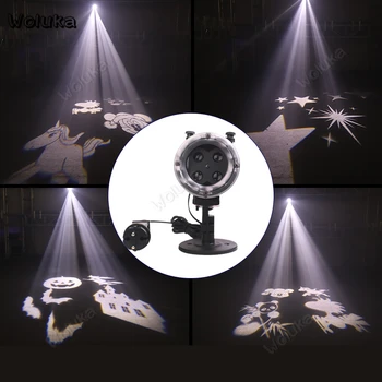 

Animation Change Slide Projector Waterproof Projection Lamp 12 Pattern Card Effect LED highlight BK WH Film Festival CD50 W01