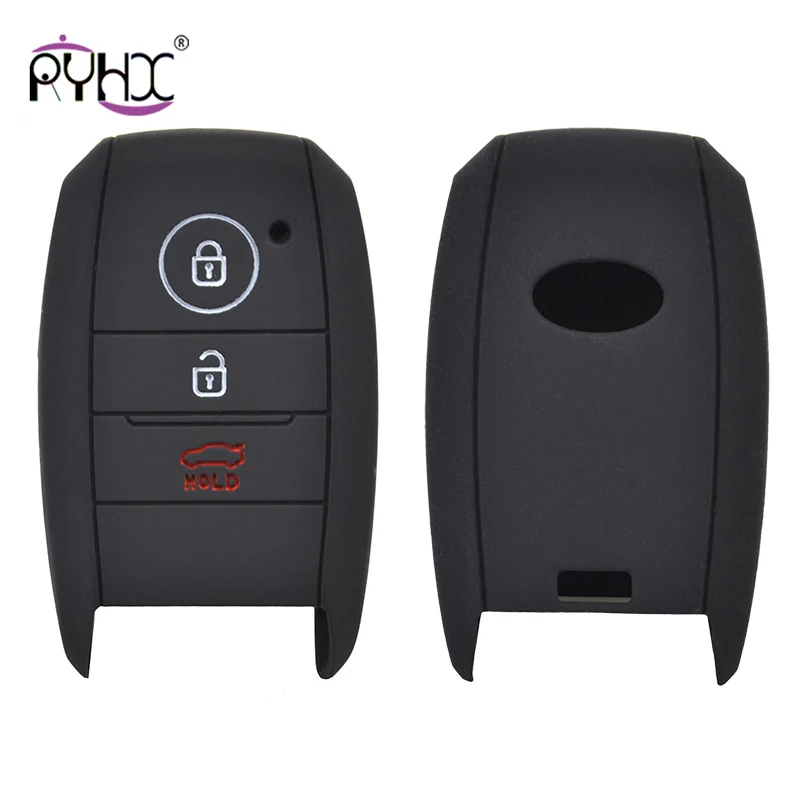 

2018 New 3 Button Silicone Car Remote Key Fob Shell Cover Case For Kia Rio Ceed Soul Sportage Sorento Carens Picanto Skin Holder