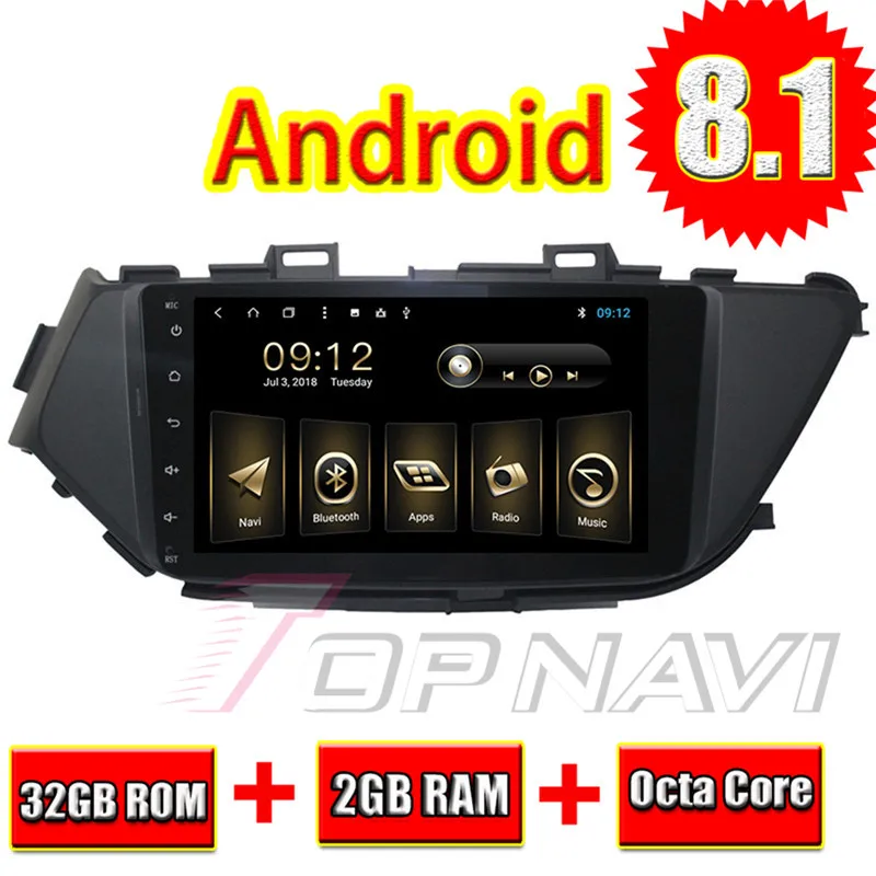 Автомагнитола Topnavi для Nissan Lannia 2015 Android 8 1 дюймов Автомобильный мультимедийный