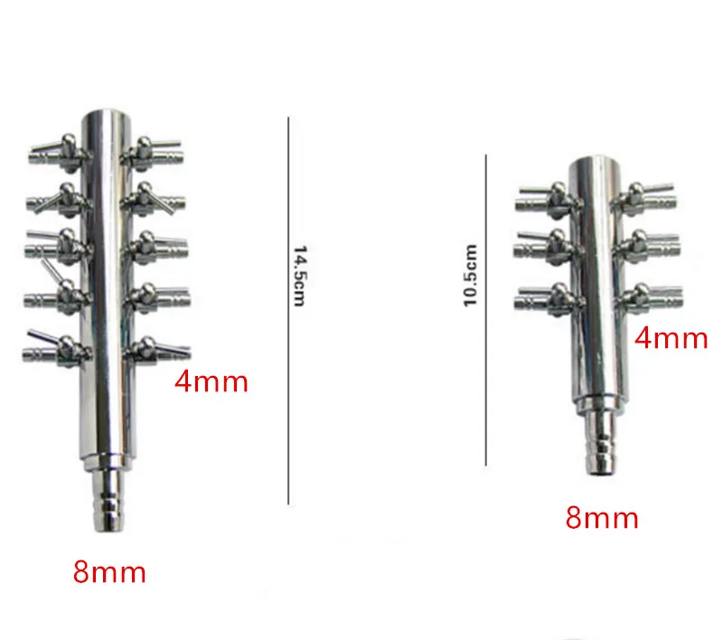 1 шт. 4/8 мм аквариумный воздушный разветвитель авиакомпания воздушного потока разделитель воздушный клапан переключатель регулятора воздушные коллекторы аксессуары для крана
