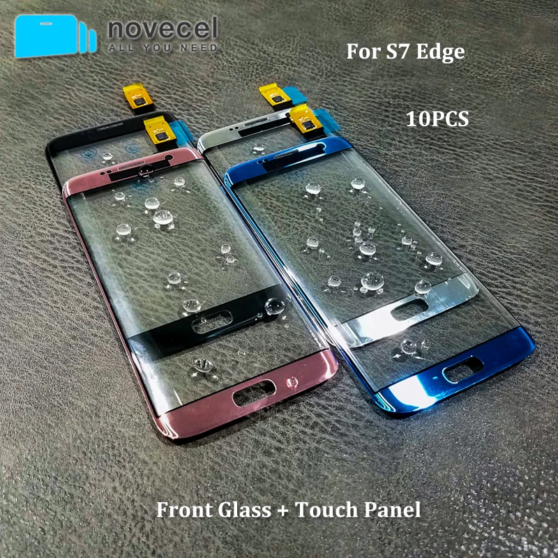 

10pcs Touch Screen Digitizer Glass Panel For Samsung S7 Edge G935 G935F Touchscreen Repair Parts Wholesale