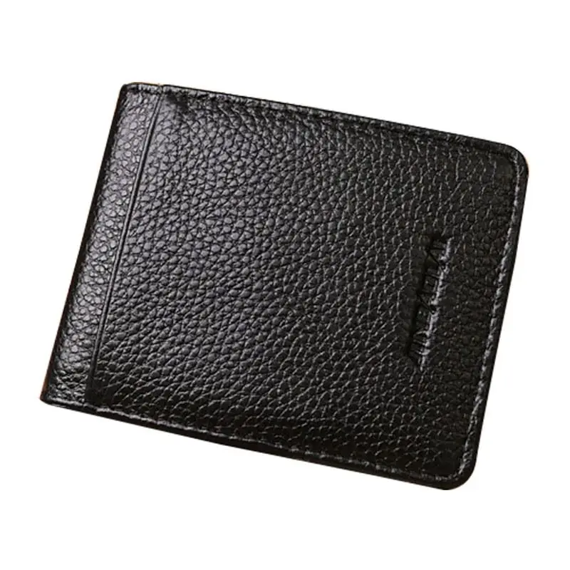 Jinbaolai Для мужчин кожаный бумажник с Одежда высшего качества черный кошелек для Мужской Кредитная Бизнес Стиль