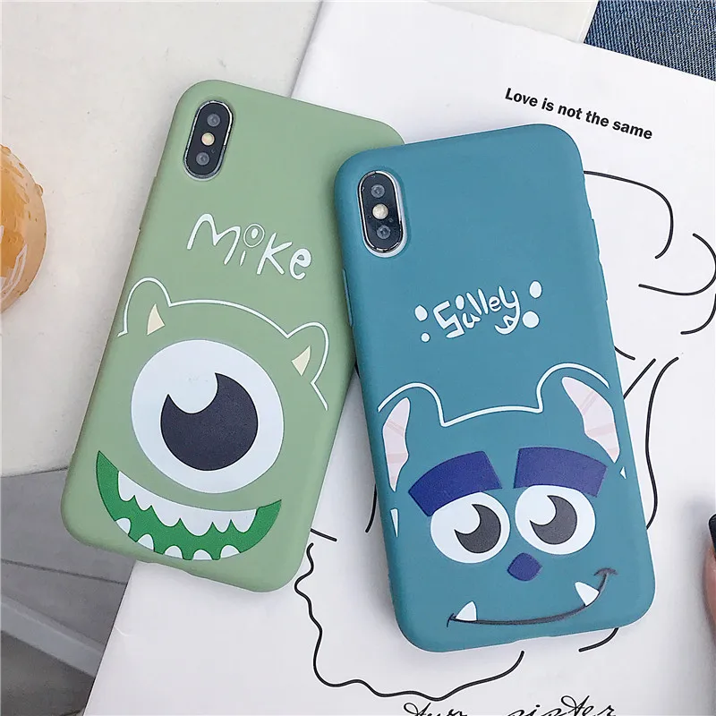 

Cute Mr.Q Phone Case For Huawei Mate 10 20 Pro Funny Cartoon Mike Soft TPU Back Cover Shell