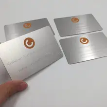 200 шт./лот) Пользовательская металлическая карта печать