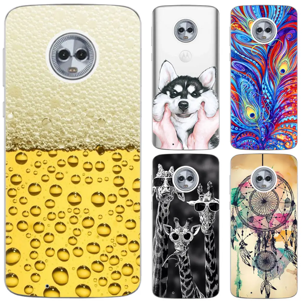 

Phone case For Moto G6/ Moto G6 Plus/ MOTO Z3 Play Cute Cartoon High Quality Painted TPU Soft Case Silicone Cover
