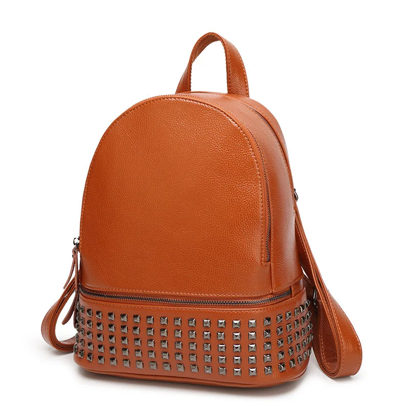 

Vintage Casual Women Backpack Genuine Leather Shoulder Bag Daily Daypack Cowhide Female School Bags Travel Backpacks new C678