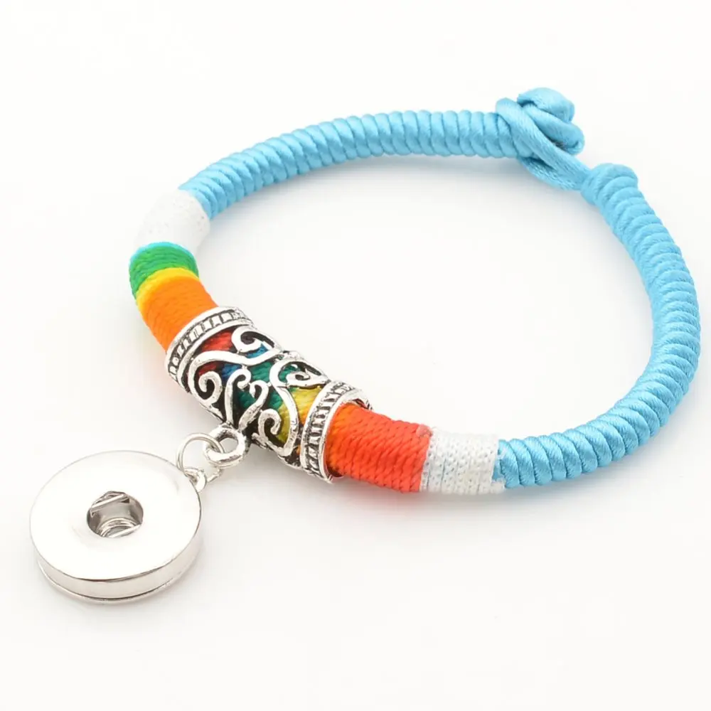 Multicolor snap Bracelets For Women Fit 18mm DIY Snap Button Jewelry