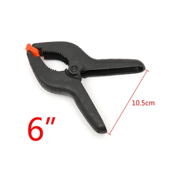 Preise Hakkin 1 STÜCKE 6 Zoll Kunststoff Nylon Federklemmen Clip Tipps Set Für Papier Foto Hintergrund Holzbearbeitung