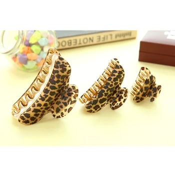

Women Lady Girls Leopard Hair Clip Claw Hair Accessory Clamp Headpiece 3 Sizes M02199