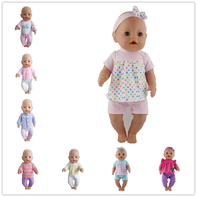 

15 Style choose Fashion Jumpsuits clothes Wear fit 43cm Baby doll, Children best Birthday Gift(only sell clothes)