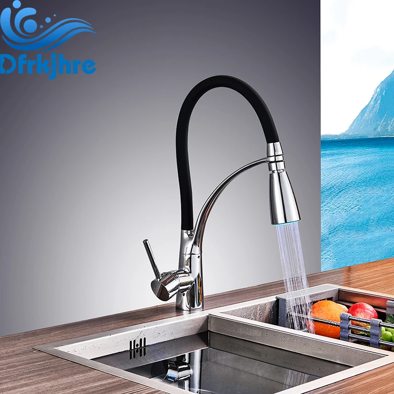 

Chrome Kitchen Tap Cold and Hot Water Mixer Tap Torneira Single Handle Faucets Sink Faucets
