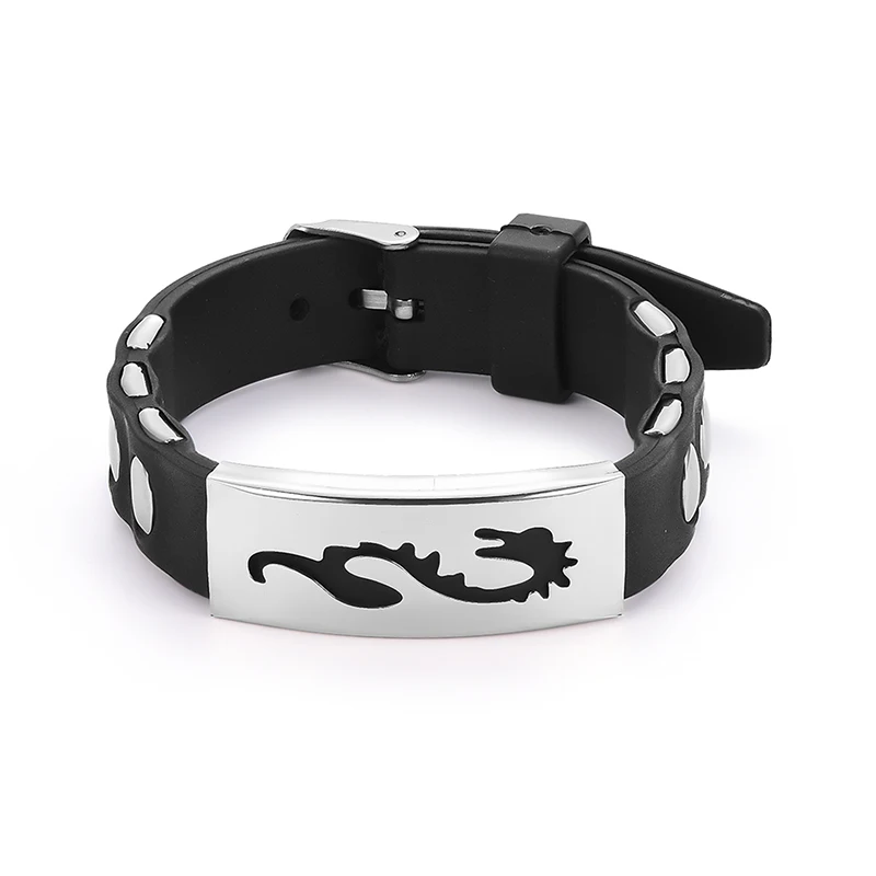 

Transmit love Transmit love Bracelet/Bangle for man New PU alloy buckle bracelet Chinese dragon bracelet birthday gifts