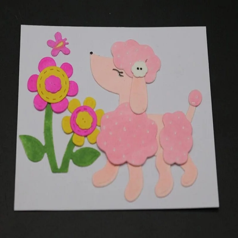 

Glita Creatif Dog Dies Animals flower Metal Cutting Dies for Card Making Scrapbooking Stencil Embossing craft new-dies-for-2019